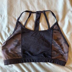 Fleo Black Strappy Sports Bra Intimates